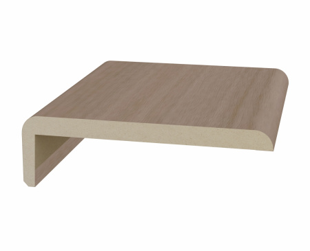 Перекладина наличника плоский телескоп. 75*6*2050 мм, ЭКО-шпон Ясень тёмный